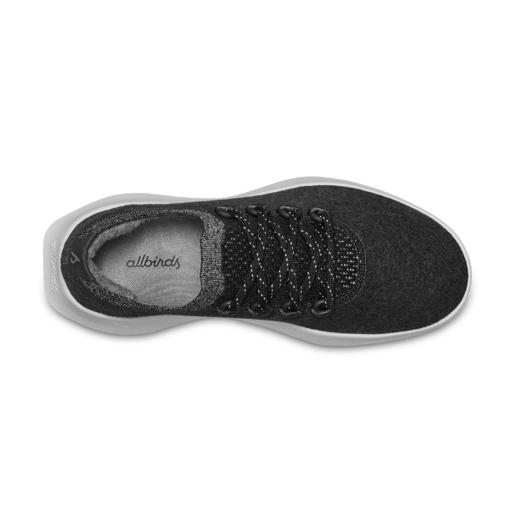 Allbirds Men\'s Wool Dasher Mizzles - Running Shoes Black - LDF761892